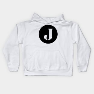 J (Letter Initial Monogram) Kids Hoodie